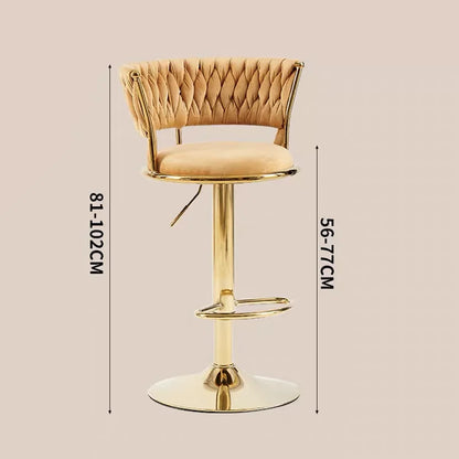 Rotating Lifting Bar Chair, High Foot Stool, Nordic Furniture, Backrest, Velvet Bar Stool, Bar Stools For Kitchen, Counter Stool - 𝕄𝕮 𝕋𝕙𝕖 𝔹𝕝𝕒𝕔𝕜 𝔻𝕚𝕒𝕞𝕠𝕟𝕕