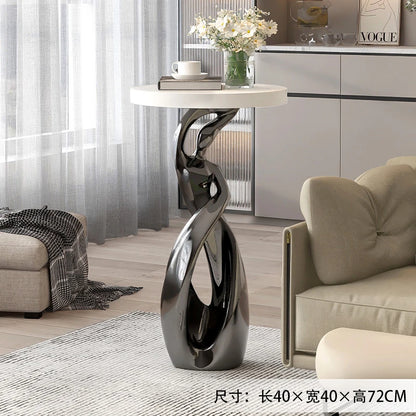 Modern Abstract Art Ornaments, Furniture, Light Luxury Living Room Coffee Table, Sofas Side Table, Corner Table, Bedside Table - 𝕄𝕮 𝕋𝕙𝕖 𝔹𝕝𝕒𝕔𝕜 𝔻𝕚𝕒𝕞𝕠𝕟𝕕