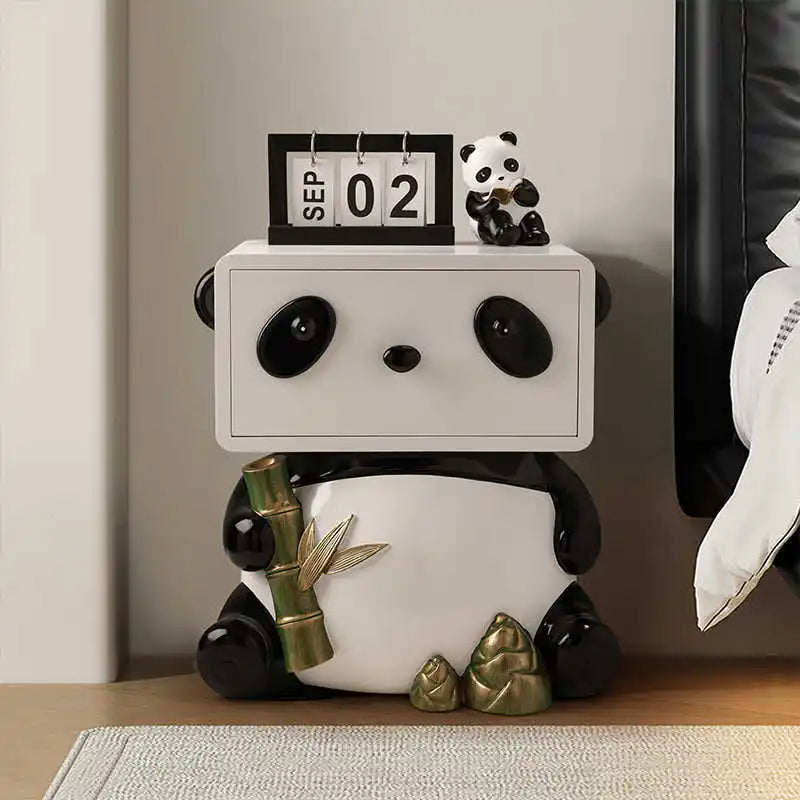 Cute Panda Bedside Table, Creative Floor Storage Ornament, Living Room, Bedroom, Sofa, Side Cabinet, Home Decoration, Furniture - 𝕄𝕮 𝕋𝕙𝕖 𝔹𝕝𝕒𝕔𝕜 𝔻𝕚𝕒𝕞𝕠𝕟𝕕