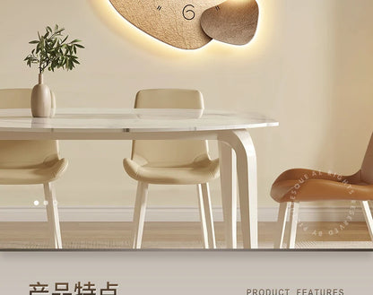 Modern MC THE BLACK DIAMOND wall clock with silent operation, digital display, suitable for living and dining room wall decoration.