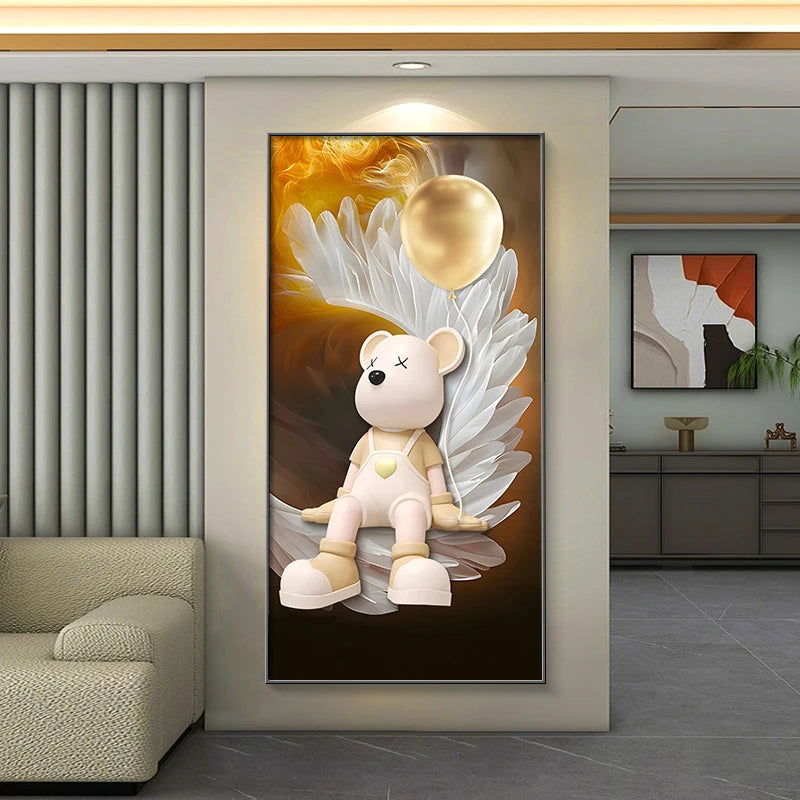 Modern living room wall decor LED painting print by MC THE BLACK DIAMOND, featuring contemporary poster artwork.