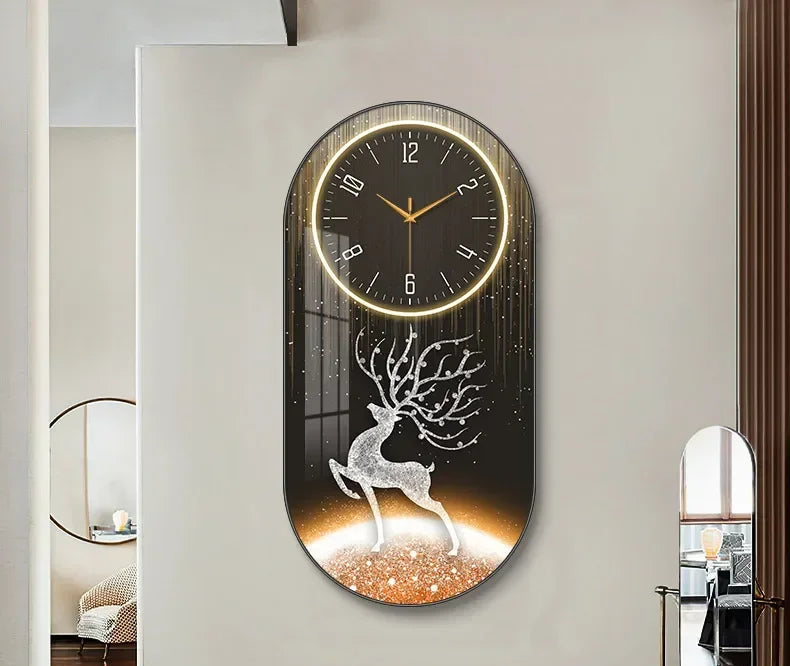 Nordic luxury Wall Clock Living Room Household Fashion Restaurant Decorative Painting Creative Wall Hanging Silent Clock - https://mohammadcollection.com