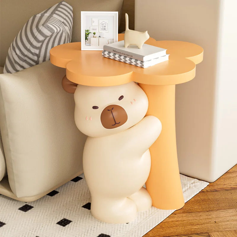 Home Decor Furniture Cartoon Animal Figurines Side Table Living Room Floor Decoration Children&
