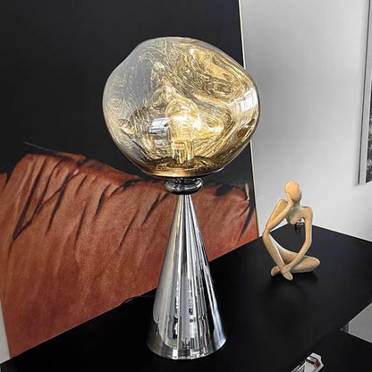 Lava Floor Lamp Black For Living Room Bedroom Post-Modern Corner Floor Lamps With Smoke Gray Shade Standing Lights Table Lamp - https://mohammadcollection.com