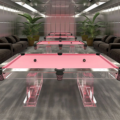 Light Luxury Home Acrylic Pink Billiard Table Designer Billiard Table Entertainment Billiard Table