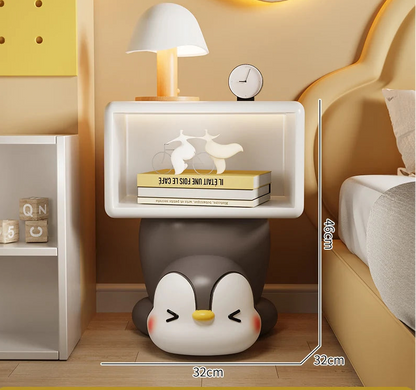 Cute penguin bedside table by MC THE BLACK DIAMOND, children&