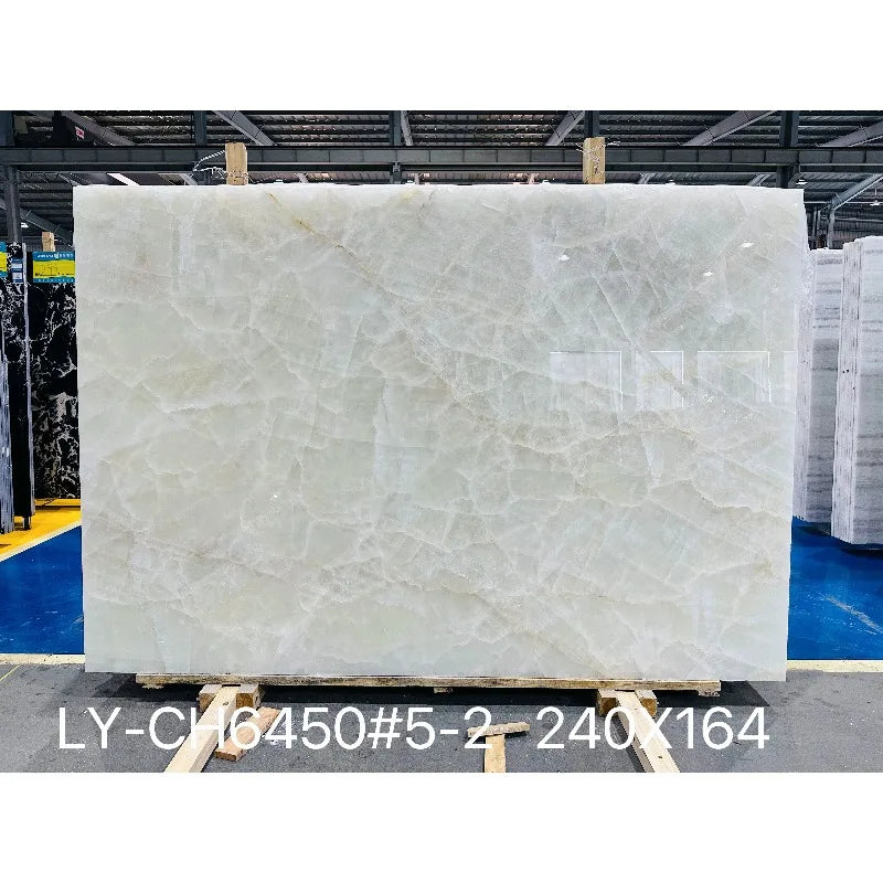Square Ice Crack Onyx Luminous Coffee Table Tea Table for Bar Pub Restaurant 48&