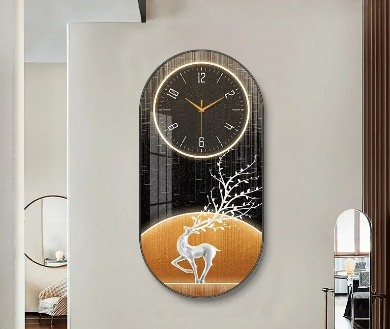 Nordic luxury Wall Clock Living Room Household Fashion Restaurant Decorative Painting Creative Wall Hanging Silent Clock - https://mohammadcollection.com