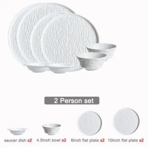 Ensemble blanc pour 2 personnes