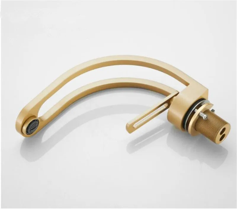 Black, grey, white, and gold MC THE BLACK DIAMOND bathroom mixer tap for wash basin, stylish and modern bath fixture.