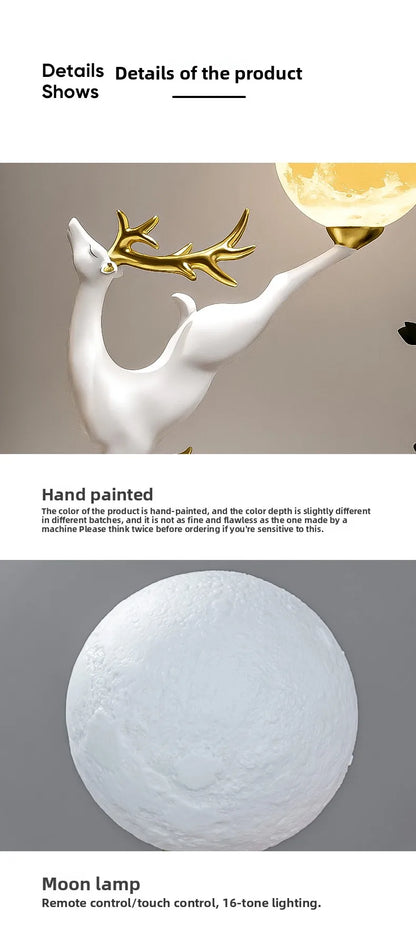 Nordic Luxury Home Decor Deer Figurine Ornament Living Room TV Cabinet Wine Cabinet Office Desk Decoration Housewarming Gift - 𝕄𝕮 𝕋𝕙𝕖 𝔹𝕝𝕒𝕔𝕜 𝔻𝕚𝕒𝕞𝕠𝕟𝕕