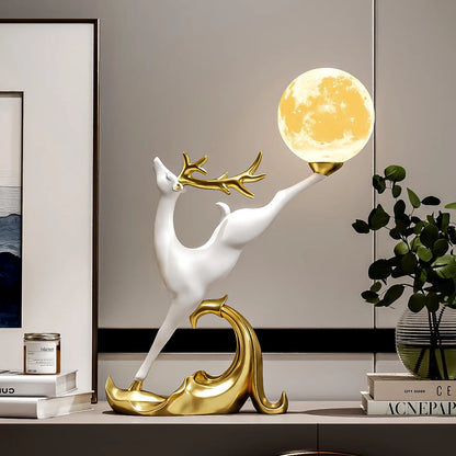 Nordic Luxury Home Decor Deer Figurine Ornament Living Room TV Cabinet Wine Cabinet Office Desk Decoration Housewarming Gift - 𝕄𝕮 𝕋𝕙𝕖 𝔹𝕝𝕒𝕔𝕜 𝔻𝕚𝕒𝕞𝕠𝕟𝕕