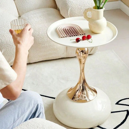 Nordic Sofa Side Table High-end Corner Tables Living Room Mini Table Balcony Coffee Tables Storage Rack Iron Bedside Table - https://mohammadcollection.com
