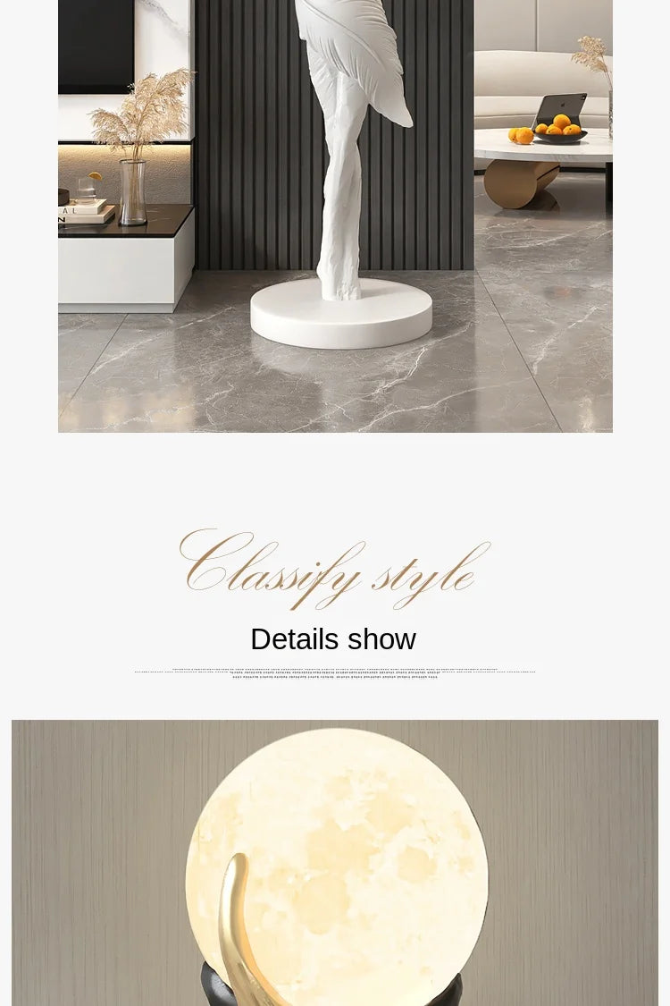 Modern HomeDecor Abstract Feather Girl sculpture by 𝕄𝕮 𝕋𝕙𝕖 𝔹𝕝𝕒𝕔𝕜 𝔻𝕚𝕒𝕞𝕠𝕟
