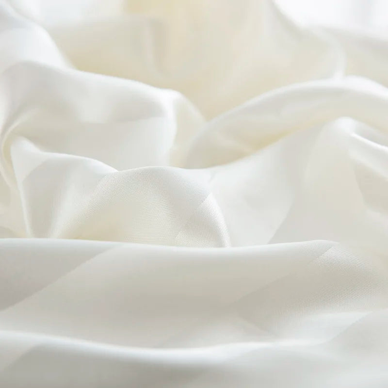Luxury satin striped duvet cover bedding set by 𝕄𝕔 𝕋𝕙𝕖 𝔹𝕝𝕒𝕔𝕜 𝔻𝕚𝕒𝕞𝕠𝕟