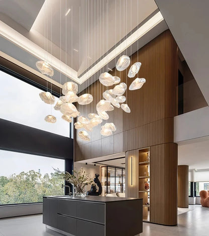 Nordic home decoration, stair chandelier, living room bedroom and dining room Pendant lights, ceiling light, indoor lighting