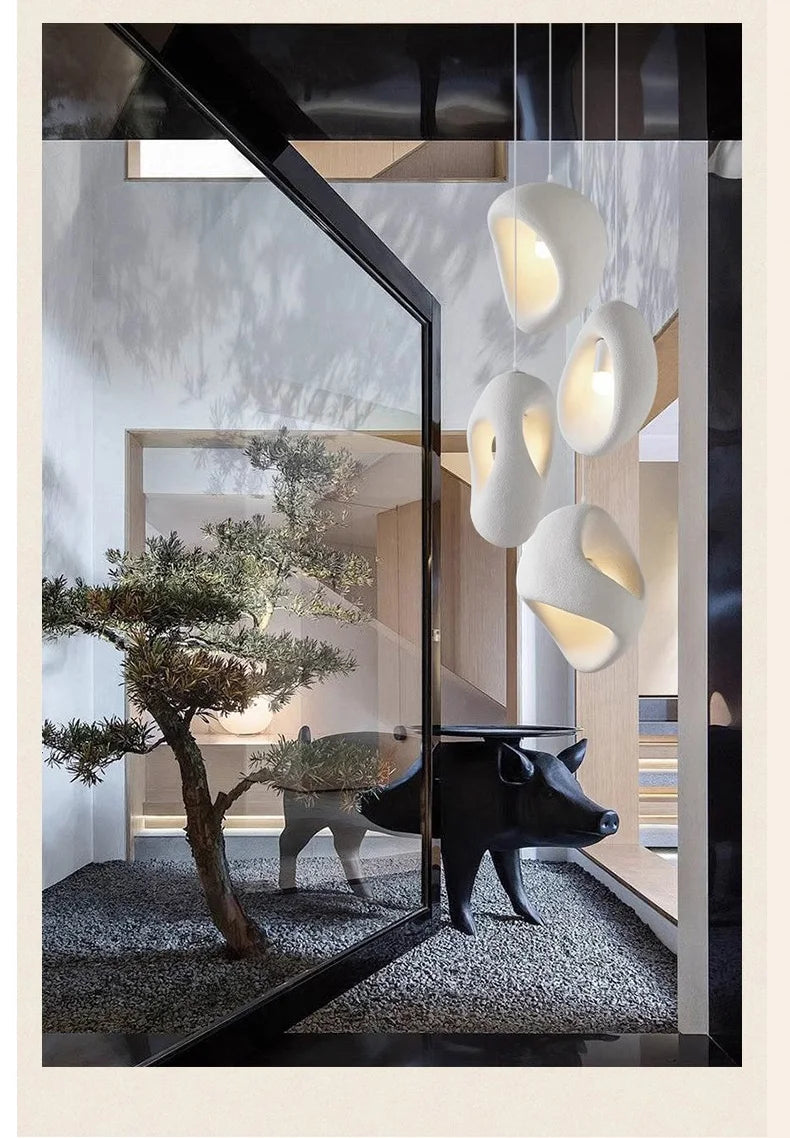 Nordic Villa Stairs Wabi Sabai MC THE BLACK DIAMOND pendant light with E27 LED bulb, featuring a stylish, modern design.