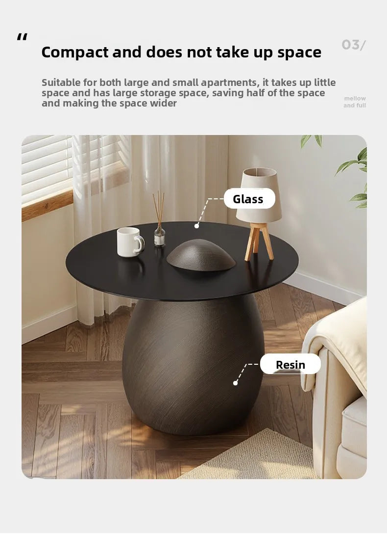 Wabi Sabi Style Imitation Stone Statue Luxury Coffee Table Retro Art Living Room Furniture Side Table Large Floor Decoration - 𝕄𝕮 𝕋𝕙𝕖 𝔹𝕝𝕒𝕔𝕜 𝔻𝕚𝕒𝕞𝕠𝕟𝕕