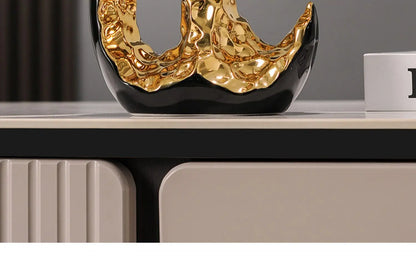 Light Luxury Home Decor Ceramic Apple Ornament Modern Living Room TV Cabinet Wine Cabinet High-end Art Decorative Figurines Gift - 𝕄𝕮 𝕋𝕙𝕖 𝔹𝕝𝕒𝕔𝕜 𝔻𝕚𝕒𝕞𝕠𝕟𝕕
