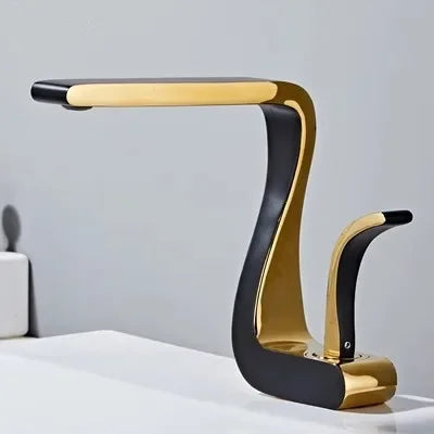 Luxury White Gold Bathroom Mixer Tap Brass Wash Basin Faucet Hot and Cold Water Sink Retro Faucet  Single Hole Faucet Bathroom - https://mohammadcollection.com