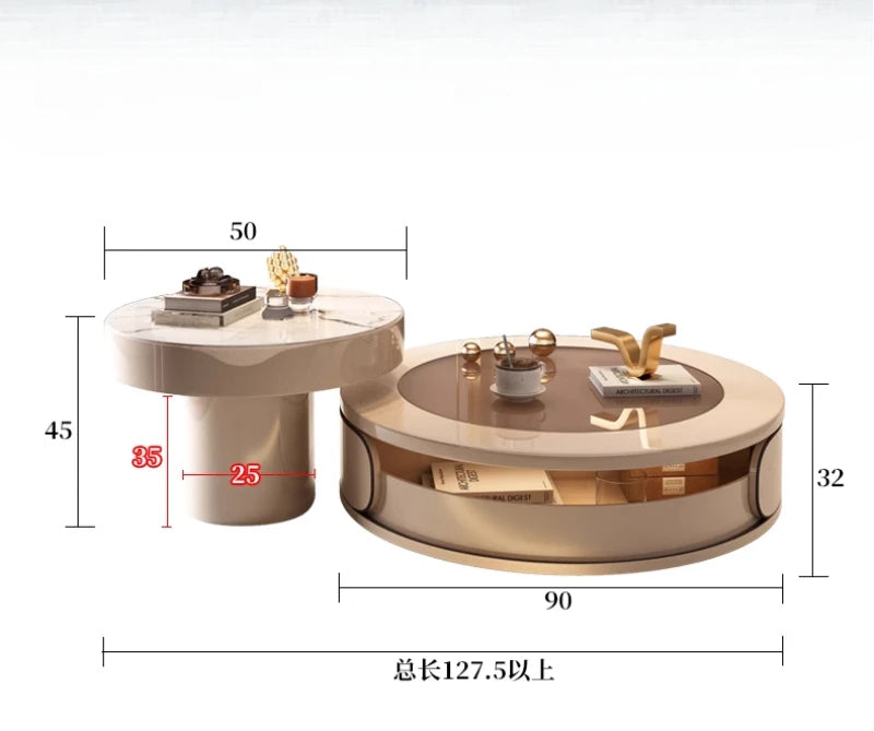 Minimalist Nordic-style MC THE BLACK DIAMOND storage coffee table with sleek, aesthetic design and luxurious finish.
