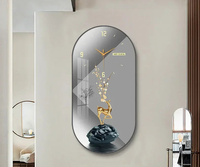 Nordic luxury Wall Clock Living Room Household Fashion Restaurant Decorative Painting Creative Wall Hanging Silent Clock - https://mohammadcollection.com