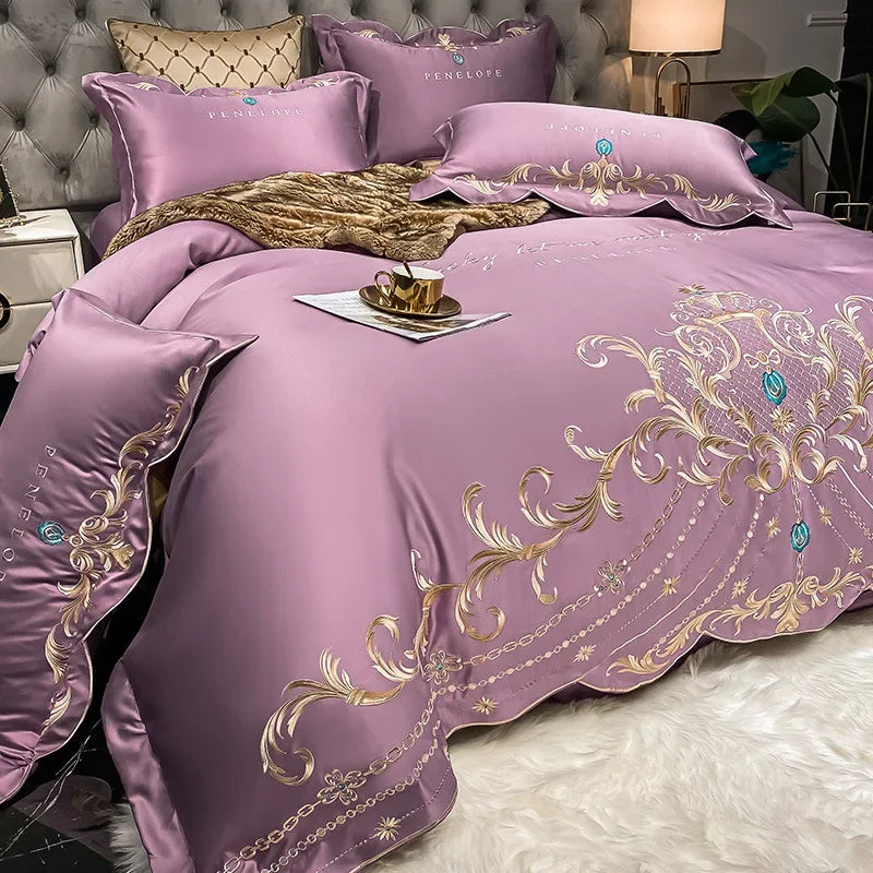 European-style 4-piece cotton bed sheet set by 𝕄𝕔 𝕋𝕙𝕖 𝔹𝕝𝕒𝕔𝕜 𝔻𝕚𝕒𝕞𝕠�