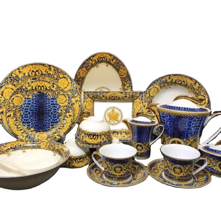 Fine Bone China dinner set by 𝕄𝕔 𝕋𝕙𝕖 𝔹𝕝𝕒𝕔𝕜 𝔻𝕚𝕒𝕞𝕠𝕟�