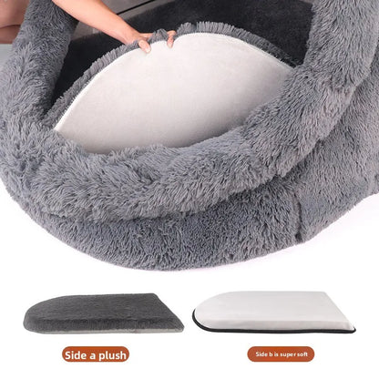 Large Cat and Dog Nest - Suitable for Both Humans and Pets, Warm in Winter, Washable and Removable, Semi-Enclosed - https://mohammadcollection.com