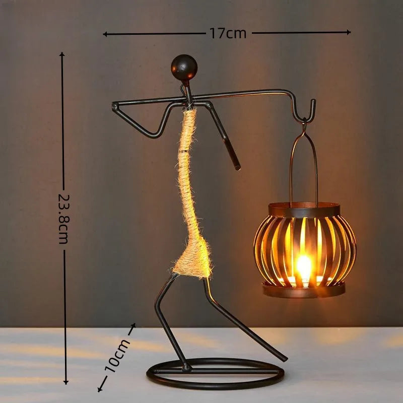 Nordic Metal Candlestick Abstract Character Sculpture Candle Holder Decors Handmade Figurines Home Decoration Art Gifts Hot 2024 - https://mohammadcollection.com