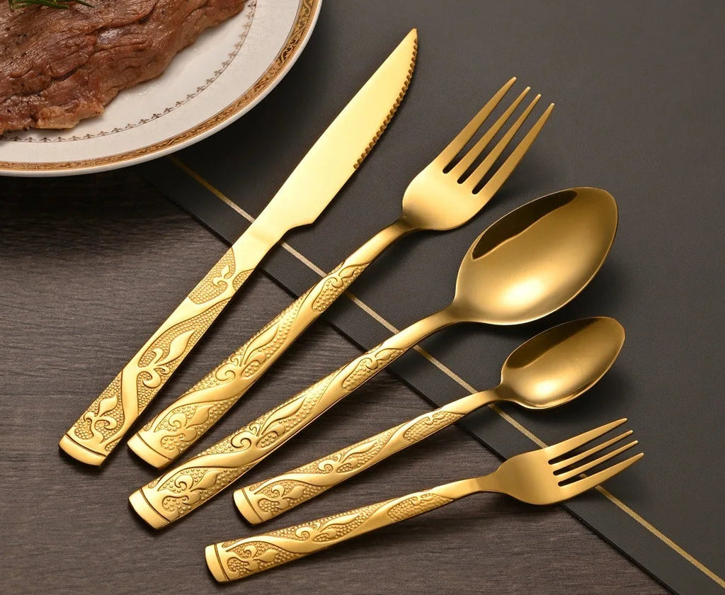 Knife Spoon Vintage Stainless Steel Tableware