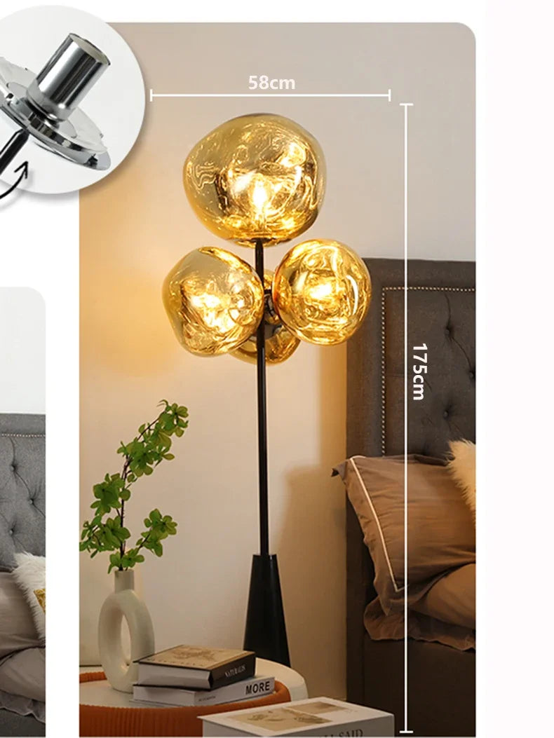 Luxury-simplified floor lamp, living room lamp, bedroom lamp, villa study floor lamp - https://mohammadcollection.com