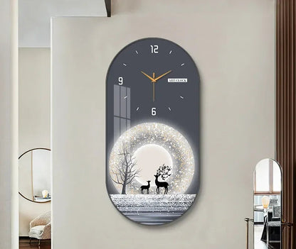 Nordic luxury Wall Clock Living Room Household Fashion Restaurant Decorative Painting Creative Wall Hanging Silent Clock - https://mohammadcollection.com