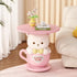 Kawaii Home Decor Creative Small Coffee Table Pink Living Room Side Table Girl&