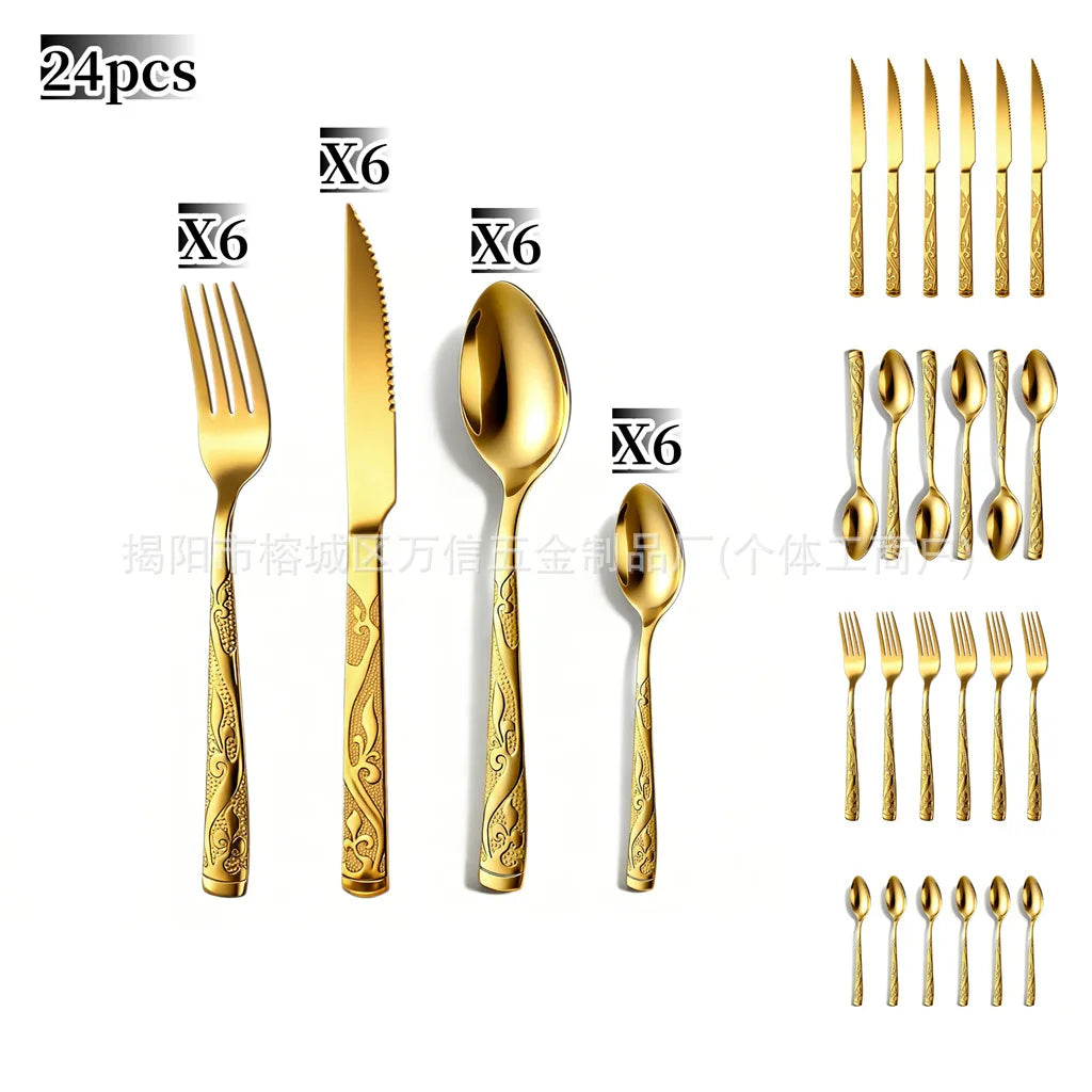 Knife Spoon Vintage Stainless Steel Tableware
