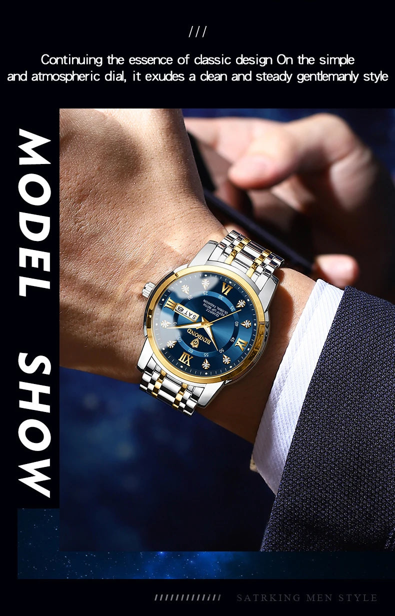 2025 Top Brand Luxury Fashion Diver Watch Men 30ATM Waterproof Date Clock Sport Watches Mens Quartz Wristwatch Relogio Masculino - https://mohammadcollection.com
