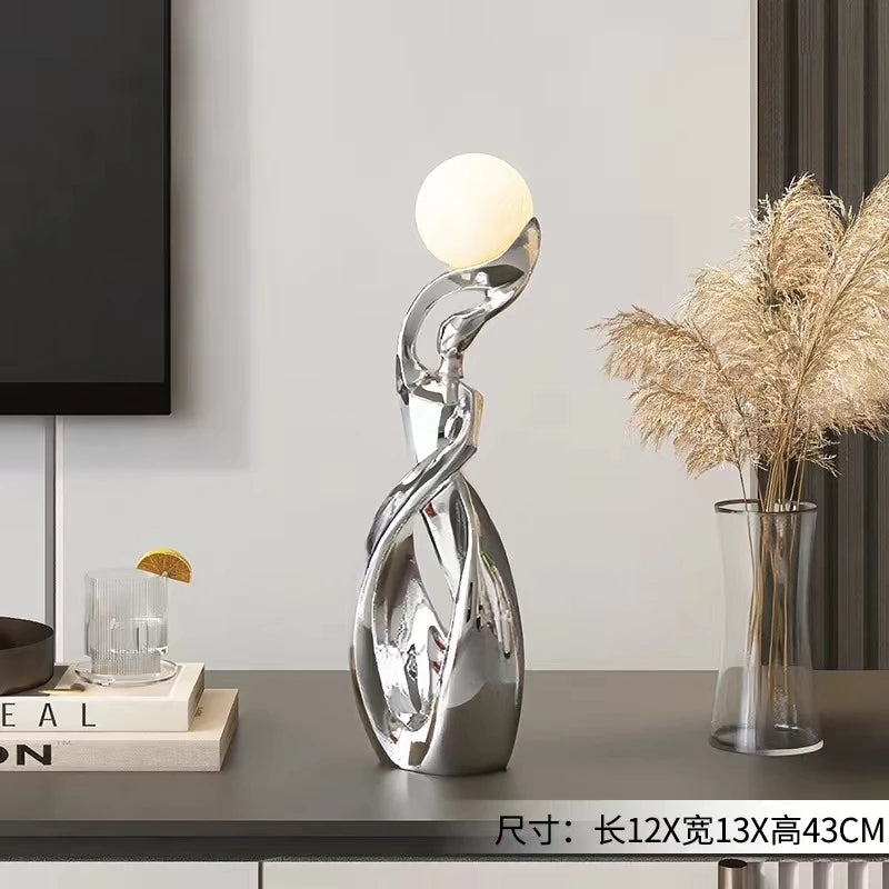 Abstract luminous sculpture by 𝕄𝕔 𝕋𝕙𝕖 𝔹𝕝𝕒𝕔𝕜 𝔻𝕚𝕒𝕞𝕠𝕟𝕕,