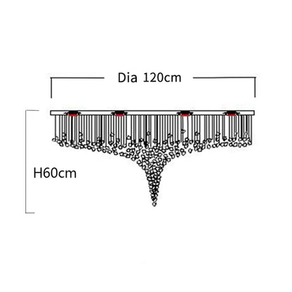 Modern Stone Crystal LED Chandelier Large Staircase Luxury Ceiling Pendant Light Home Decor Cristal Glass Suspension Lamps - https://mohammadcollection.com