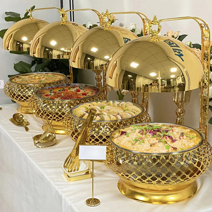 Wedding party  supply hot pot buffet warmer catering stainless steel hanging hot pot factory - https://mohammadcollection.com