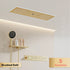 AITANA Luxury Brass Gunmetal LED Display Thermostatic Shower System Bathroom Ceiling embedded concealed giant curtain Rainfall - https://mohammadcollection.com