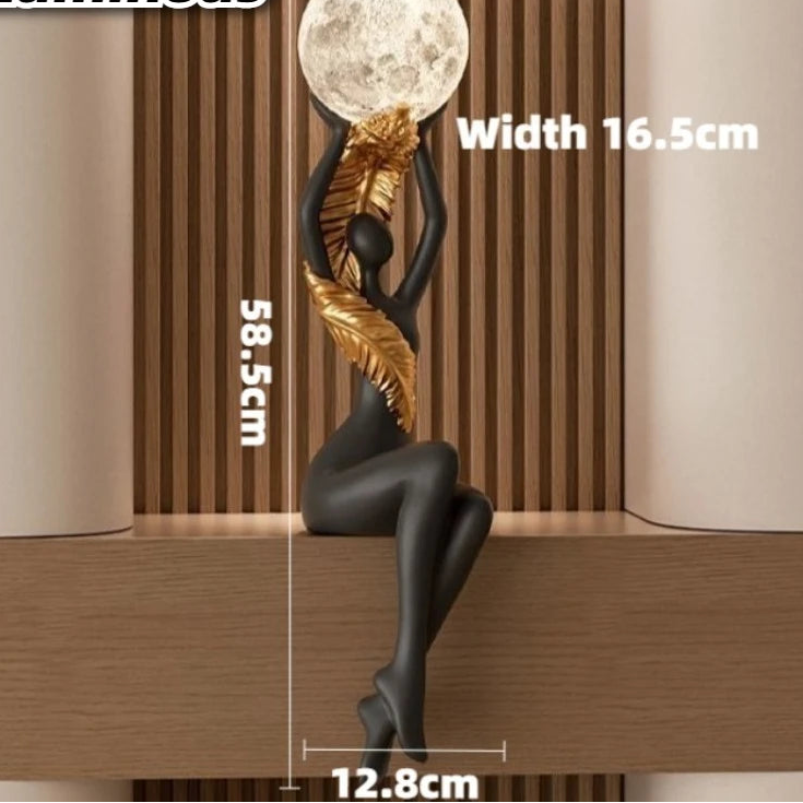 Resin Luxury Solid Color Figurines Luminous Character Wine Cabinet Figurines Semi-handmade Creative Modern Simple Home Decor - https://mohammadcollection.com