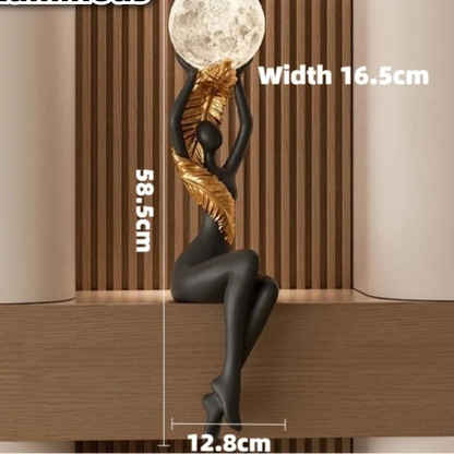 Resin Luxury Solid Color Figurines Luminous Character Wine Cabinet Figurines Semi-handmade Creative Modern Simple Home Decor - https://mohammadcollection.com