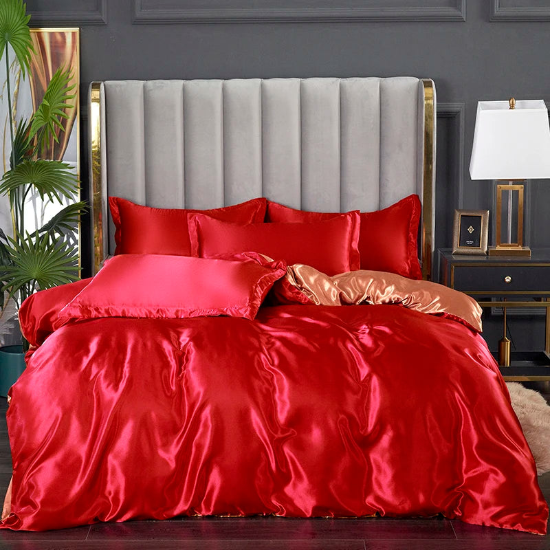 3-piece silky satin duvet cover set by 𝕄𝕔 𝕋𝕙𝕖 𝔹𝕝𝕒𝕔𝕜 𝔻𝕚𝕒𝕞𝕠𝕟