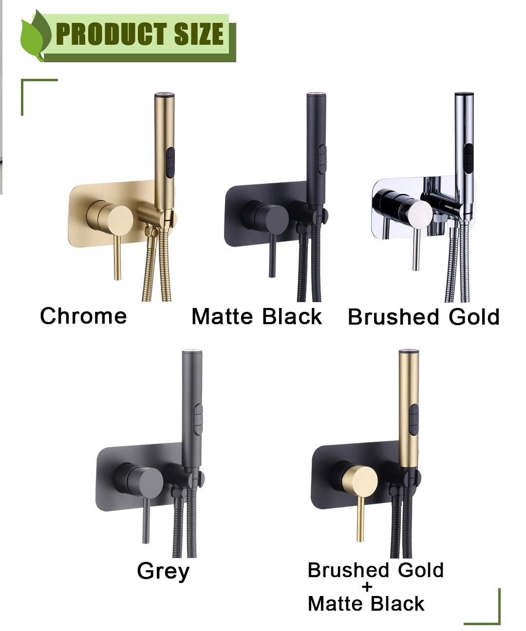 Wall Mounted Bidet Sprayer Faucet