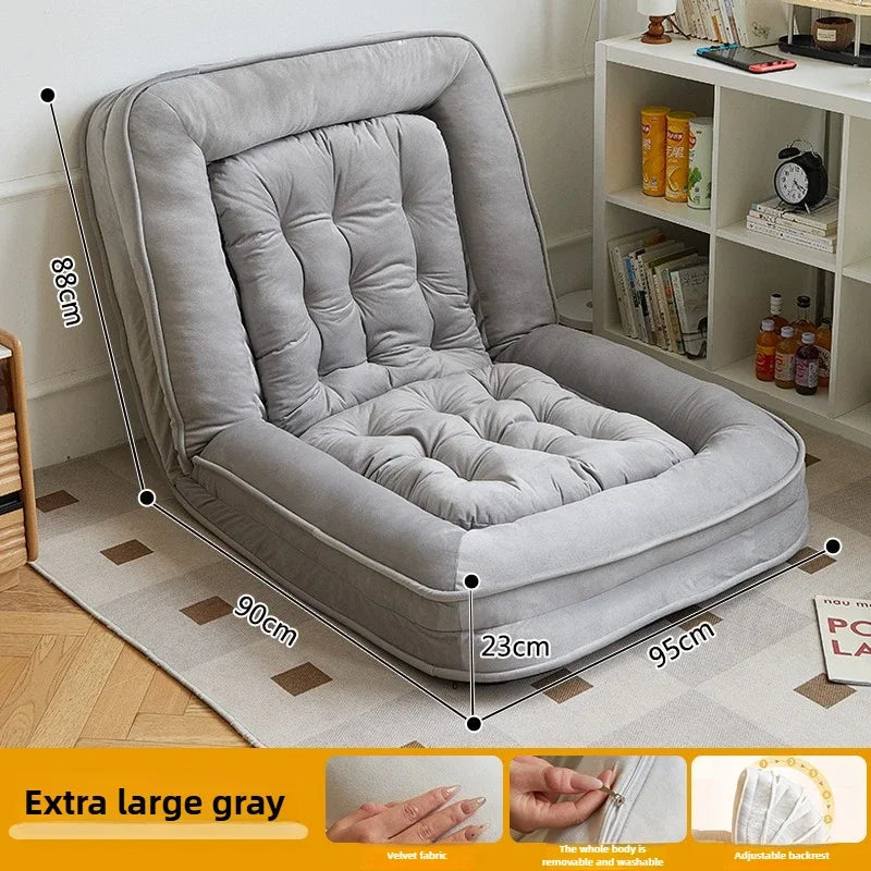 Lazy sofa reclining and sleeping single tatami bedroom small sofa folding sofa bed - https://mohammadcollection.com