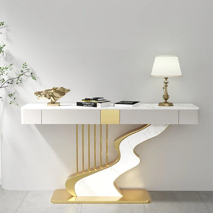 MC Midcentury Metal Console Table Modern