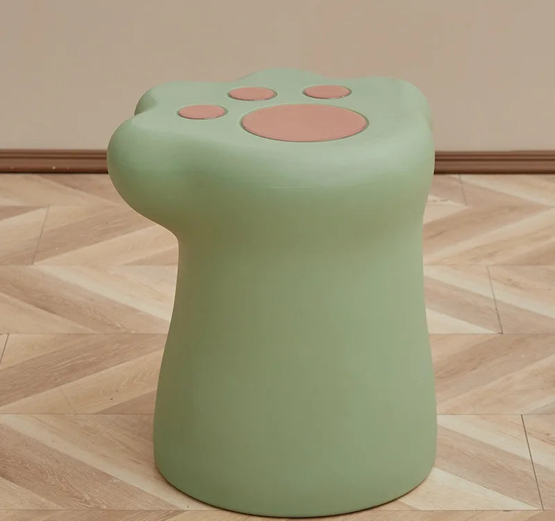 Cream style coffee table, living room, home, small apartment, modern light luxury French cat paw coffee table, cat paw stool - https://mohammadcollection.com