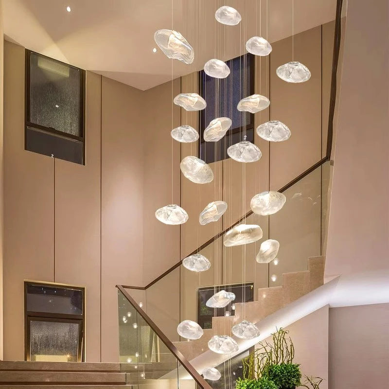 Nordic home decoration, stair chandelier, living room bedroom and dining room Pendant lights, ceiling light, indoor lighting