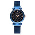 Starry Quartz Watch with lazy magnet strap from Mohammad Collection, featuring a slip-on shoe design and stylish starry pattern.