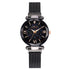 Starry Quartz Watch with Lazy Magnet Strap by Mohammad Collection, slip-on shoes featuring a sleek, stylish design.